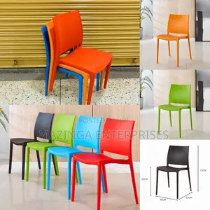 Heavy-Duty Portal and Unbreakable Armless Plastic Chairs