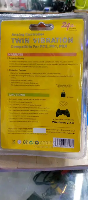 Anolog Twin Vibration For Ps2,. Ps1