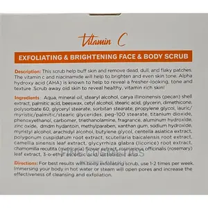 Dr Rashel Vitamin C Exfoliating+ Brightening Face+Body Scrub