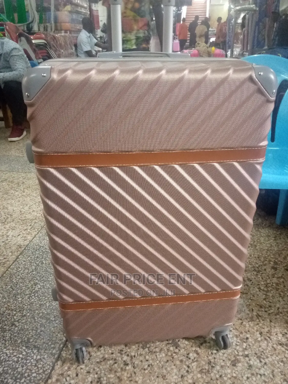 Executive Plastic Suitcase.Large.( Gray)