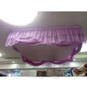 Ceiling Mounted Mosquito Net-Pink King Size - Purple