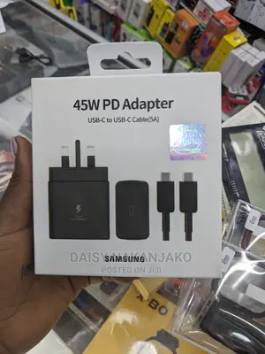 45w C to C Samsung Charger Black
