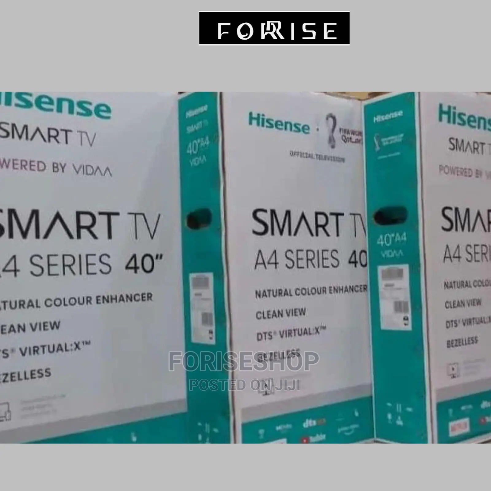40 Inches Hisense Brand New Frameless Smart With Free To Air