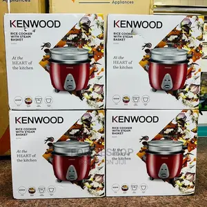 Original Kenwood 1.8L Rice Cooker With Steam Basket Red