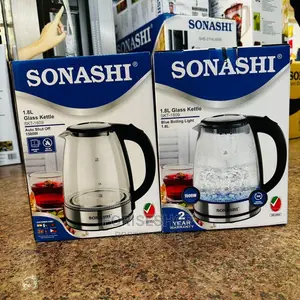 Sonashi 1.8L Glass Kettle With Auto Shutdown -Glass
