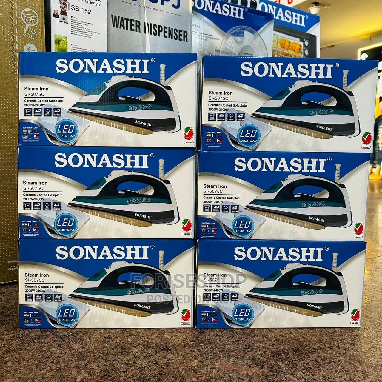 Sonashi Steam Iron 507C LED DISPLAY