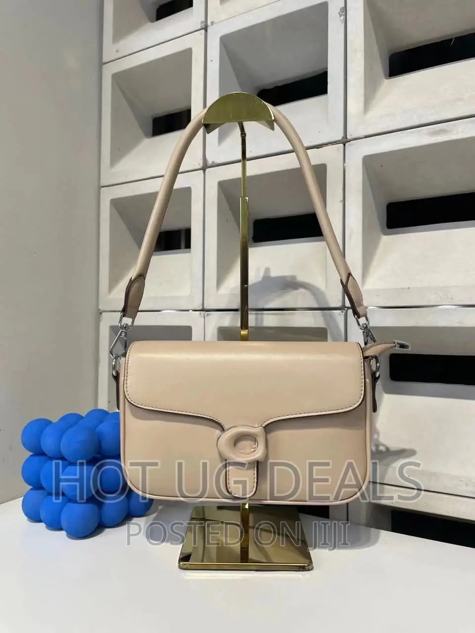 Ladies Classic Handbag- Cream