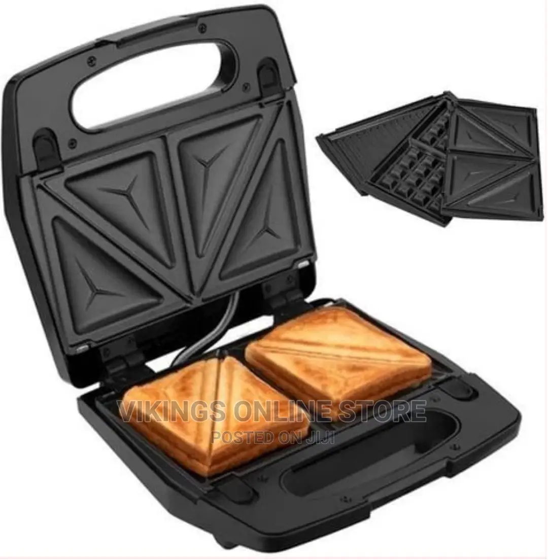 Hoffmans 3 in 1 Waffle Maker Sandwich Machine Barbecue