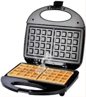 Square Waffle Maker – Black