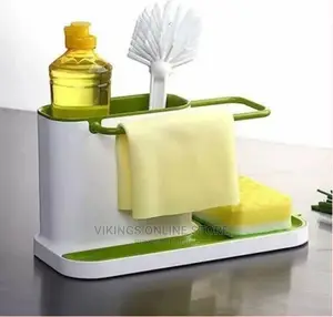 3 In1 Kitchen Sink Organizer Stand Draining Holder