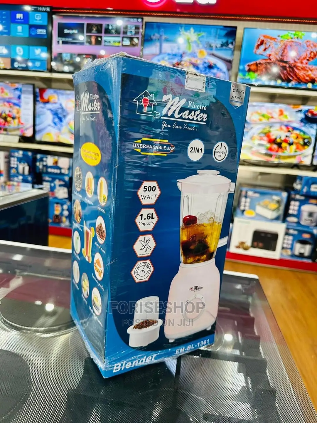 Electro Master 1.6L Unbreakable 2in1 Blender