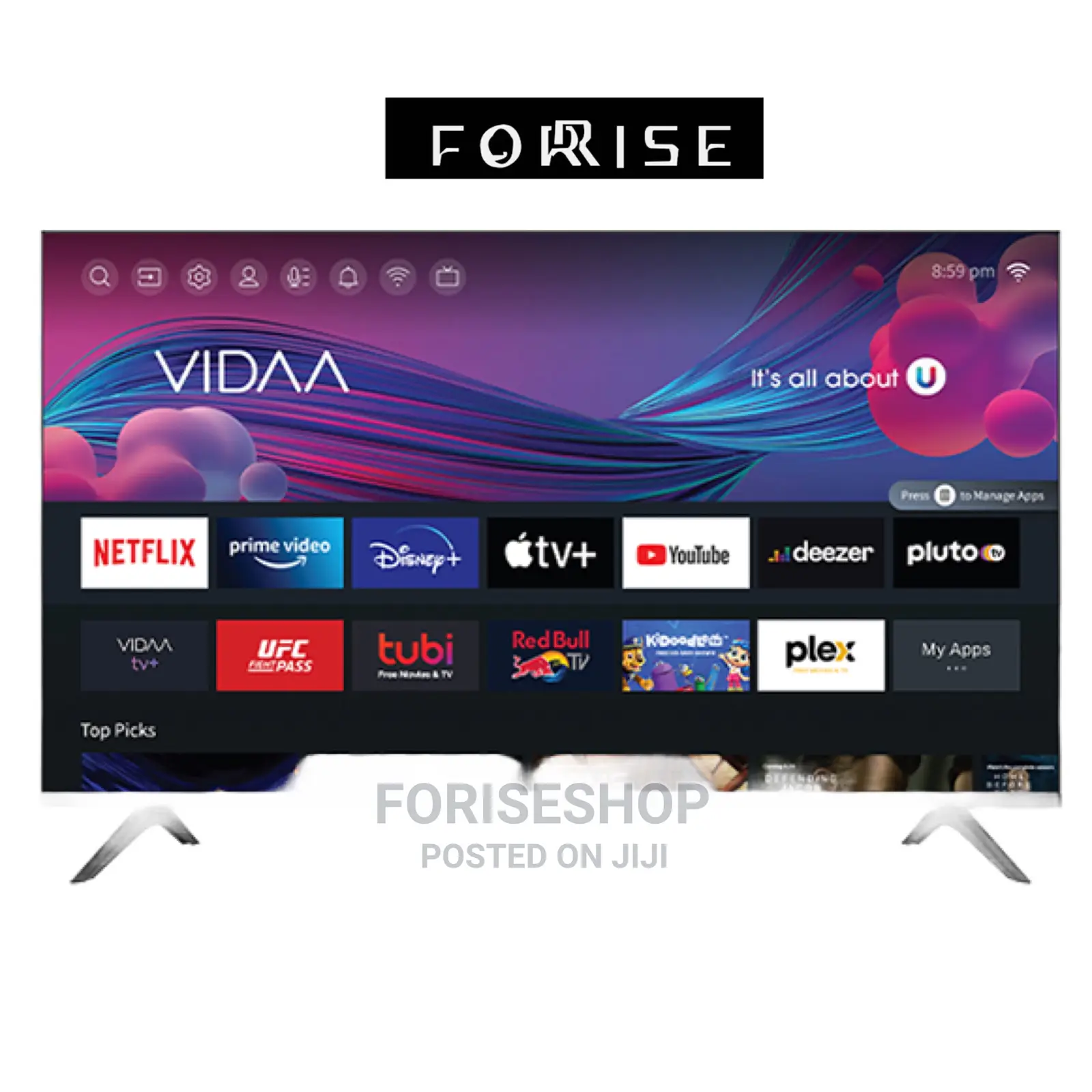 Hisense 50inch Smart Vida A6 Series Frameless Tv