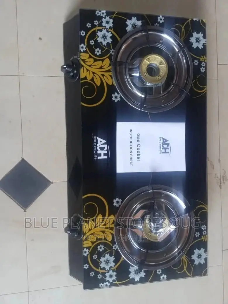 ADH Double Gas Burner Stoves // Ceramic Glass Panel