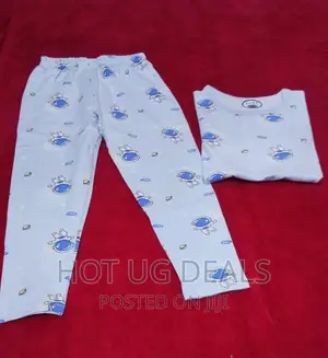 2pc Night Wear Unisex Night Wear ( 6 - 9 Years) - Multicolor