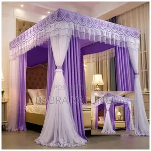 Four Stand Rail Mosquito Net 6*6 Purple