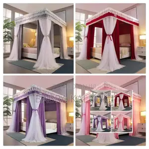 4 Stand Strong Mosquito Nets With Curtains