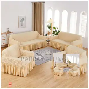 Sofa Covers Six Seater ( Cream)