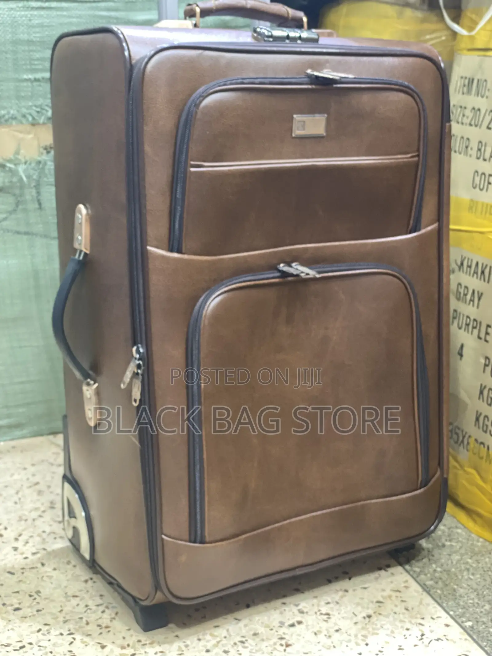 Leather Suitcase- Medium
