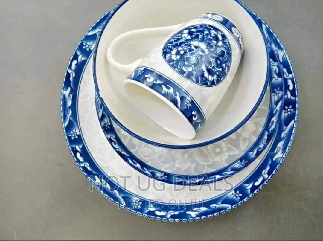24pcs Of Dinner Set Plates - Multicolor/Multi Designs