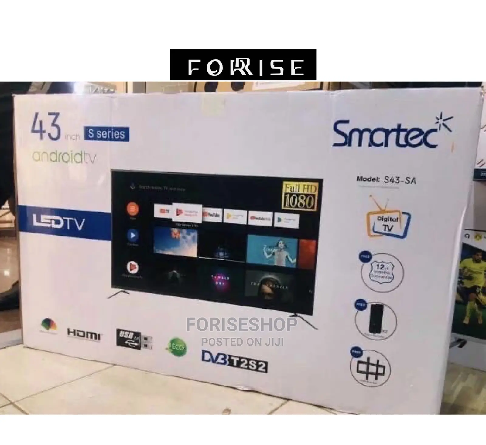 Smartec 43inch Frameless Smart Android Tv