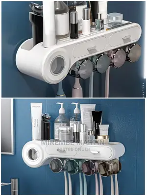 Toothpaste Dispenser and Storage Rack