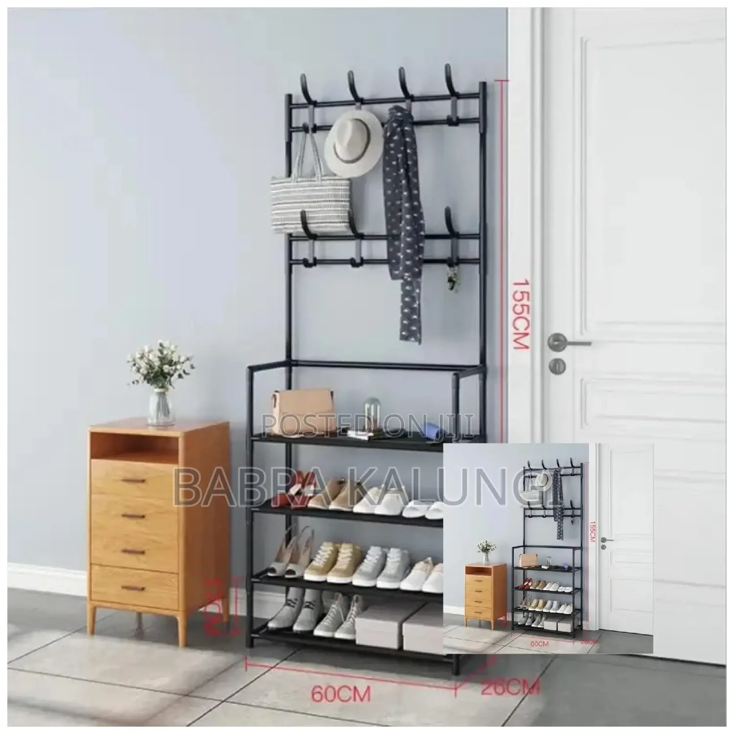 Floor Coat Rack Shoe Rack