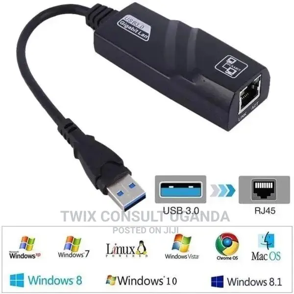 USB 3.0 Ethernet Adapter 10/100/1000 MBPS