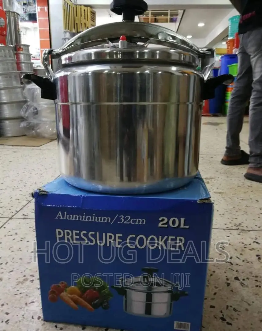 20L Pressure Cooker Aluminum,Super-Pressure Cooker - Silver