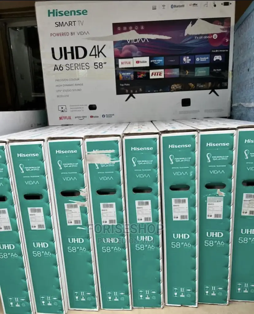 Hisense 58inch UHD Smart TVS Brand New