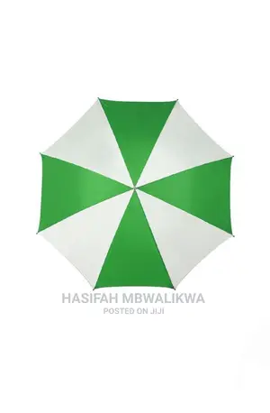 Striped Umbrella- Green,White