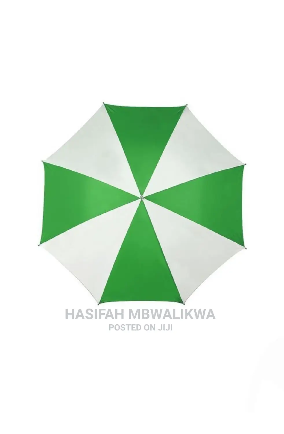 Striped Umbrella- Green,White