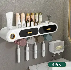 Wall Mounted Toothbrush Holder