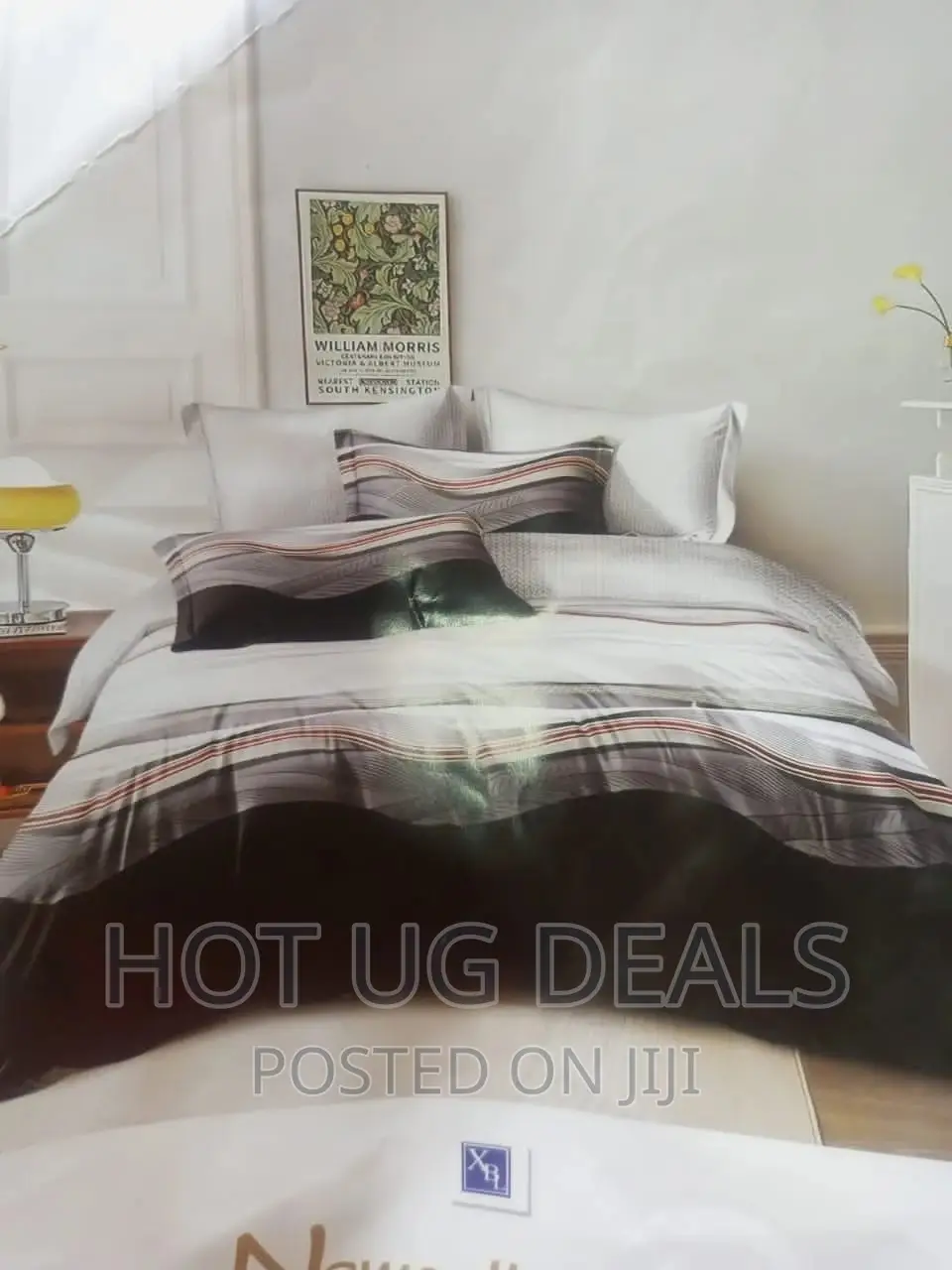 6by6 4pcs Duvet With 1 Bedsheet 2 Pillowcases- Multi Designs