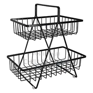 2tier Metal Fruit Basket Rack.