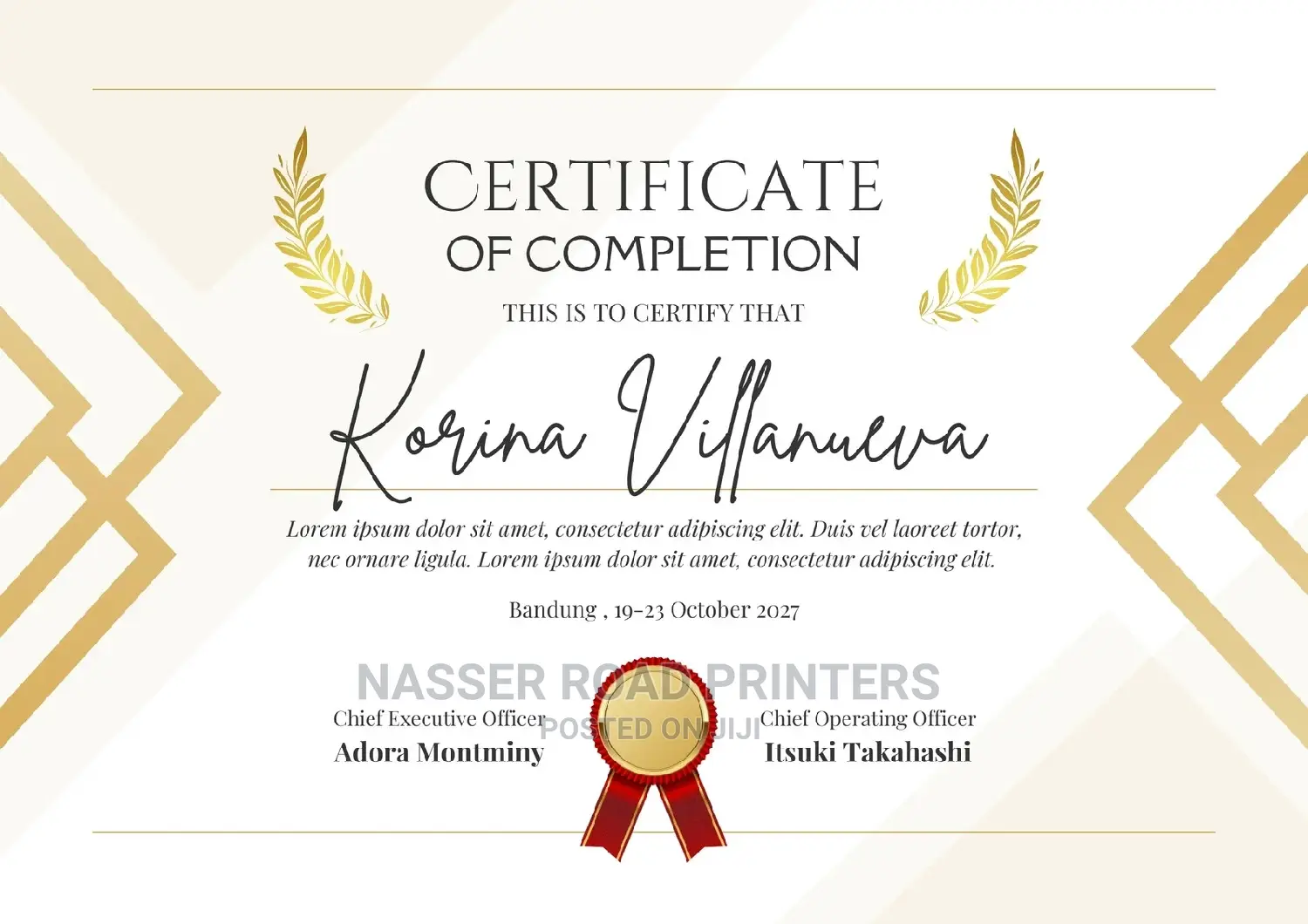 Certificates