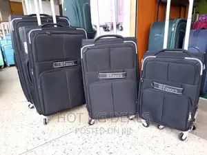 4pcs of Travel Suitcases- Black