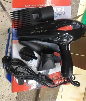 3 In 1 Fakang Hair Dryer And Blower – Black