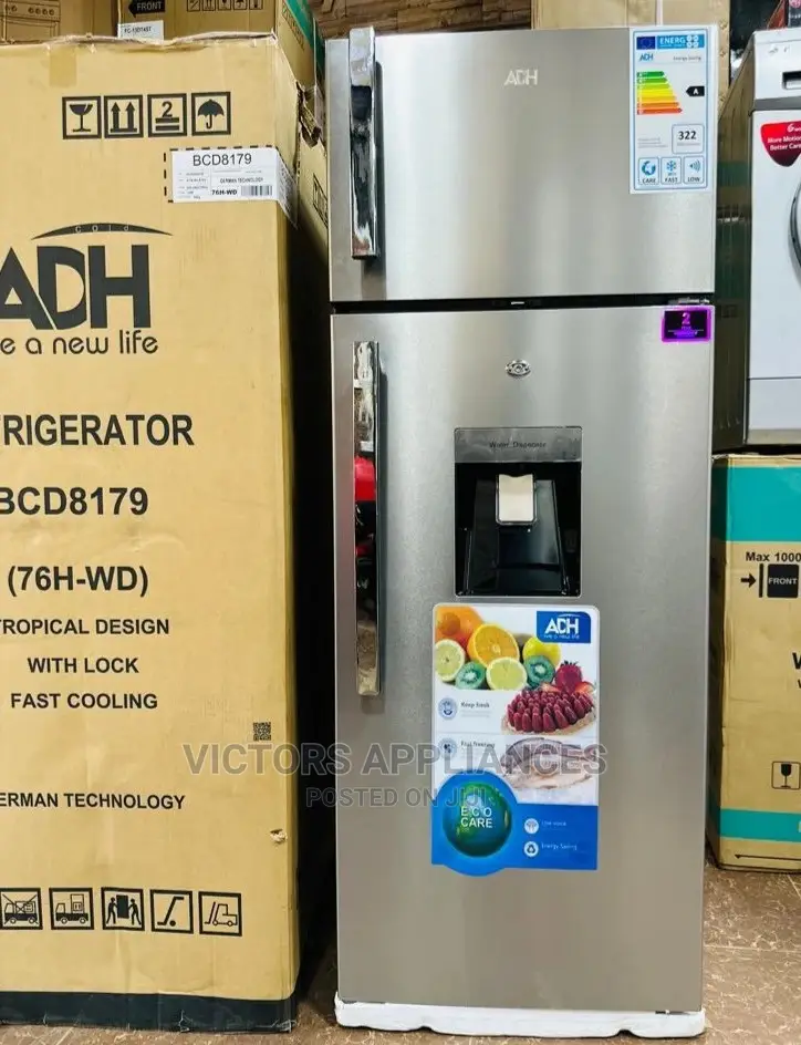 Adh 276L German Technology Double Door Fridge