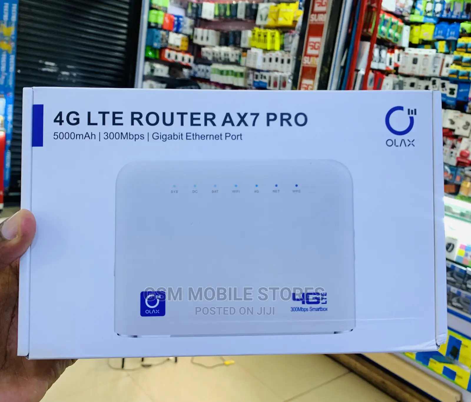 OLAX Wifi Router 300mbps 4glte Rechargeable 5000mah