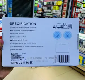OLAX Wifi Router 300mbps 4glte Rechargeable 5000mah