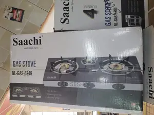 Saachi Glass Top 3 Burner Gas Stove – Black, NL-GAS-5249