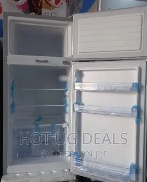 ADH 108L Double Door Top Freezer Fridge - Silver