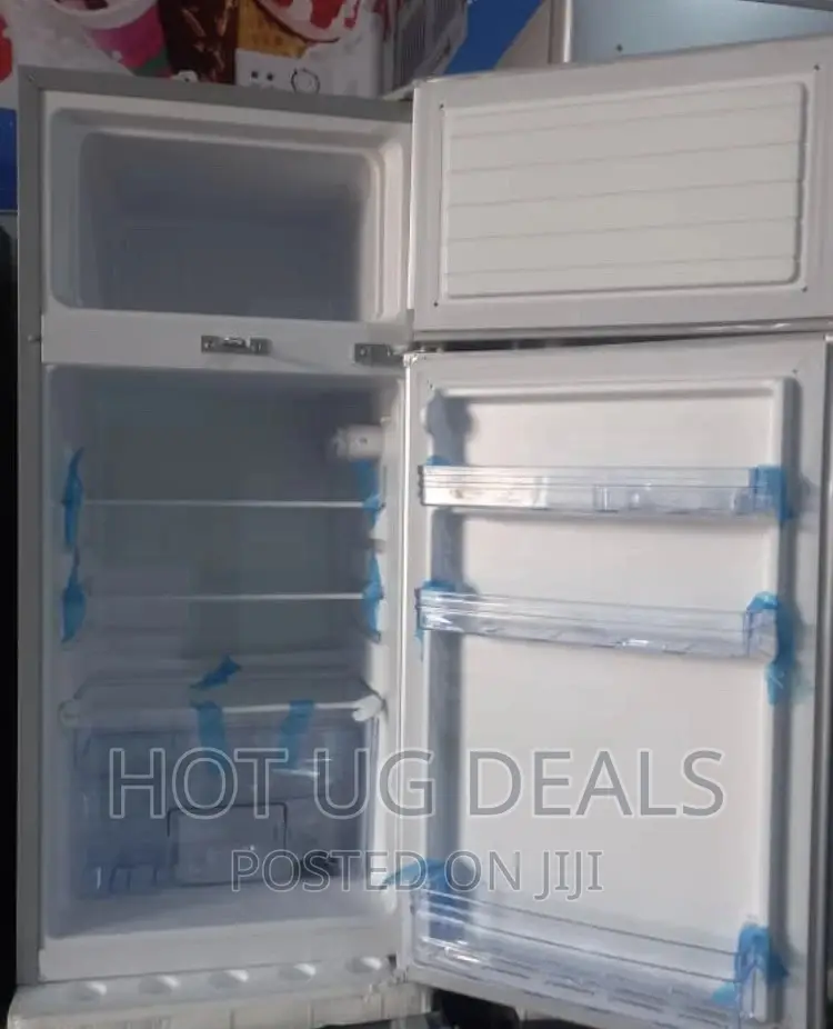 ADH 108L Double Door Top Freezer Fridge - Silver