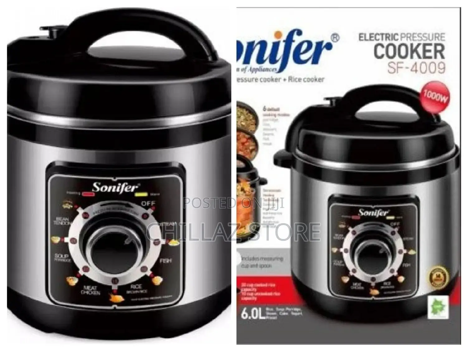 Sonifer 6.L Electric Pressure Rice Cooker.
