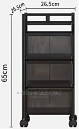 3 Tier Kitchen, Bedroom, Bathroom Storage Rack Basket Troley