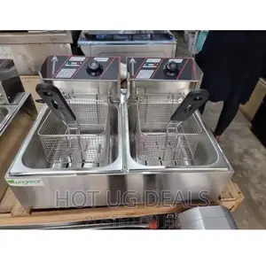 OW Double Deep Fryer – 12 Litres - Silver
