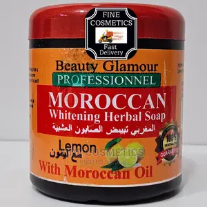 MOROCCAN Oil Herbal Whitening Soap + Lemon by BEAUTY GLAMOUR