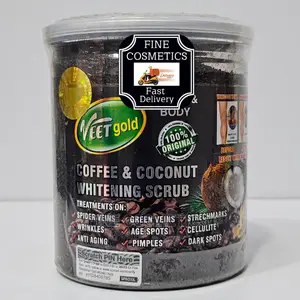 VEET GOLD Coffee Scrub + Coconut Whitening Face + Body Scrub