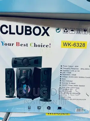 3.1 Home Clubox 6328 Home Woofer With Remote Control- Black