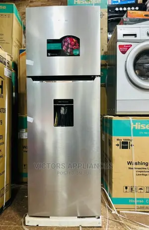 Hisense 419L Double Door Refrigerator With Water Dispenser